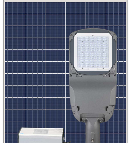 Đèn đường năng lượng mặt trời 120W hybrid
