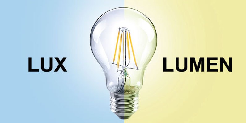 sự khác nhau giữa lumen và lux