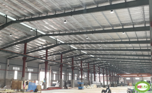 Dự án lắp đặt hệ thống đèn led xưởng nhà máy thép